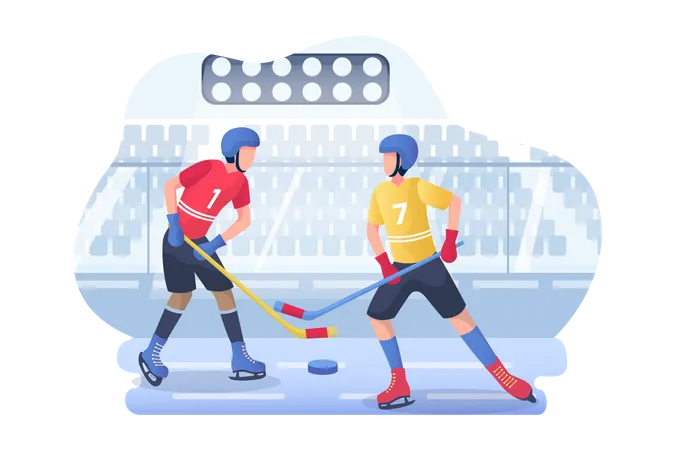 Ice hockey  Illustration