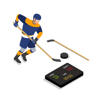 Ice hockey  Illustration