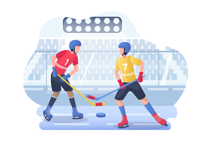 Ice hockey  Illustration