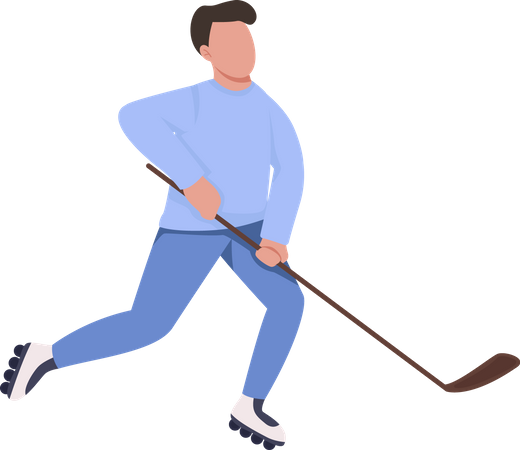 Ice Hockey player  Illustration