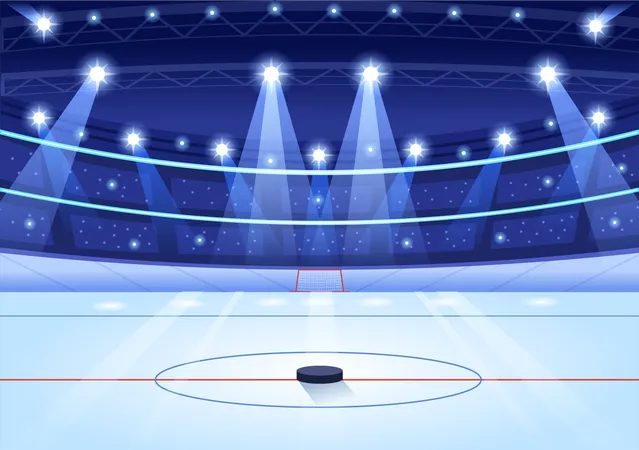 Ice Hockey Rink Illustration