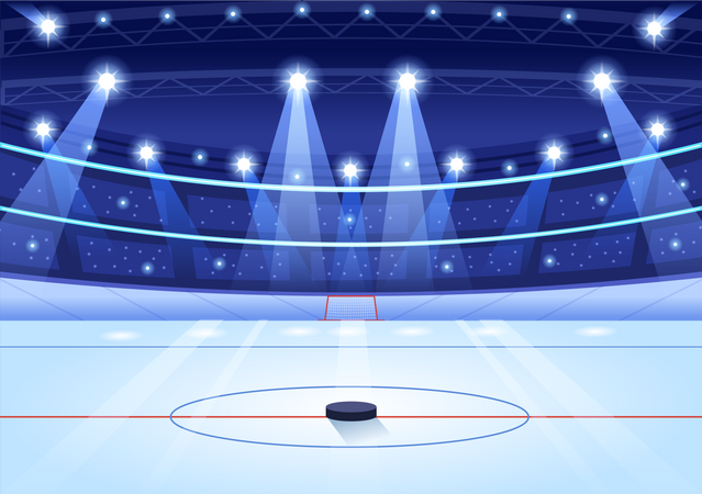 Ice Hockey Rink  Illustration