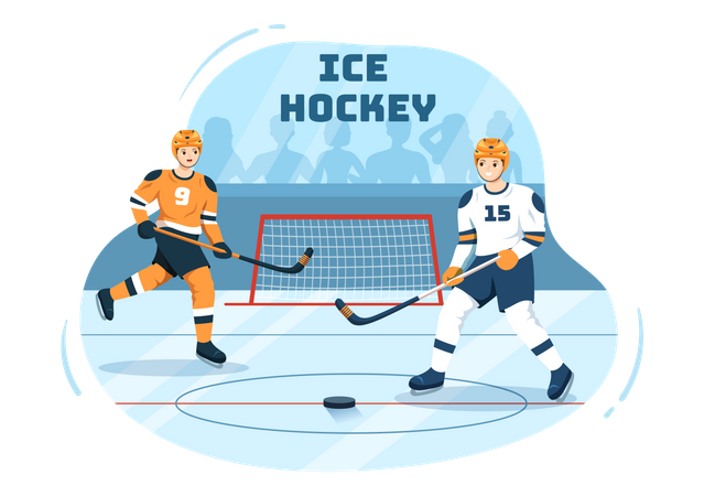 Ice Hockey Tournament Illustration