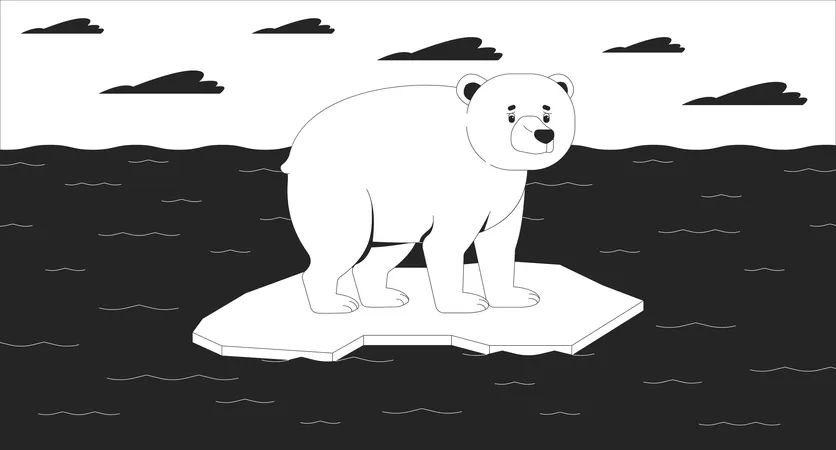 Ice melting  Illustration