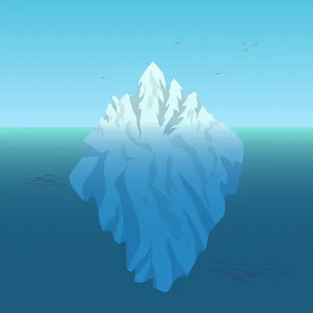 Iceberg en Antarctique  Illustration