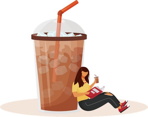 Iced americano  Illustration