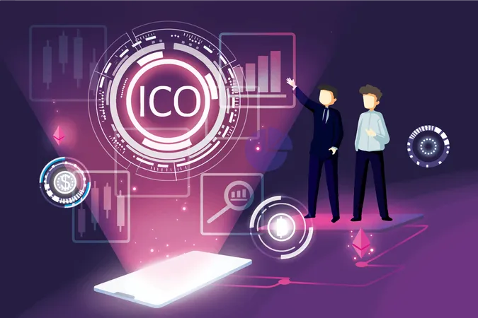 Concepto de ico  Ilustración