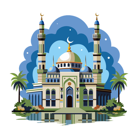 Iconic Mosque  Illustration