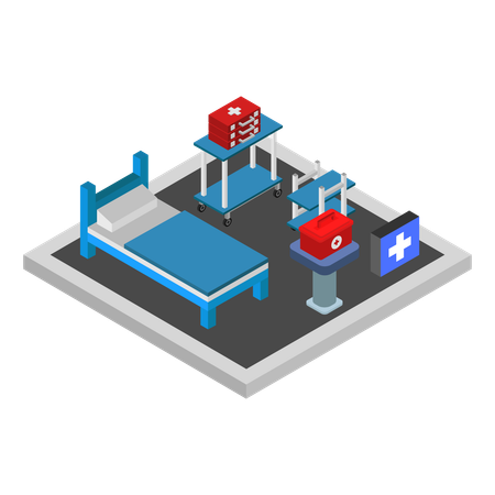 ICU room  Illustration