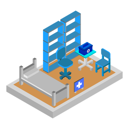 ICU room  Illustration