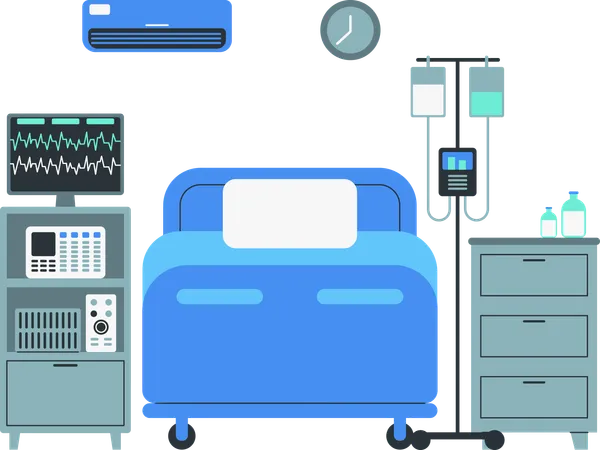 ICU room  Illustration