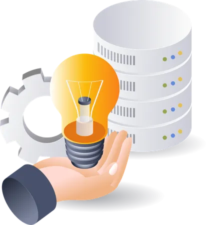 Idea of serving database server maintenance technology  Illustration