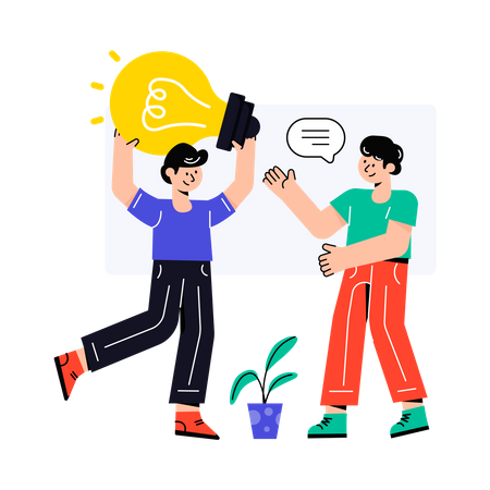 Idea Sharing  Illustration