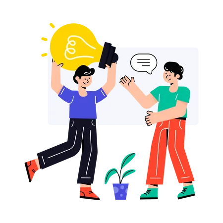 Idea Sharing  Illustration