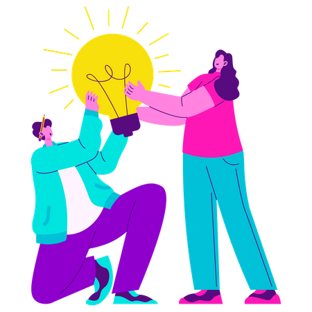 Idea Teamwork  Illustration