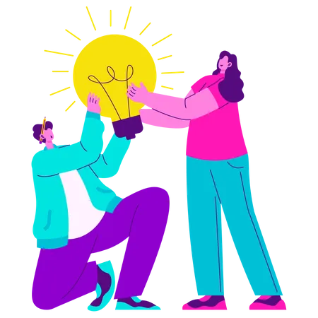 Idea Teamwork  Illustration