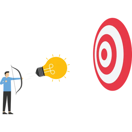 Idea to achieve target  Illustration