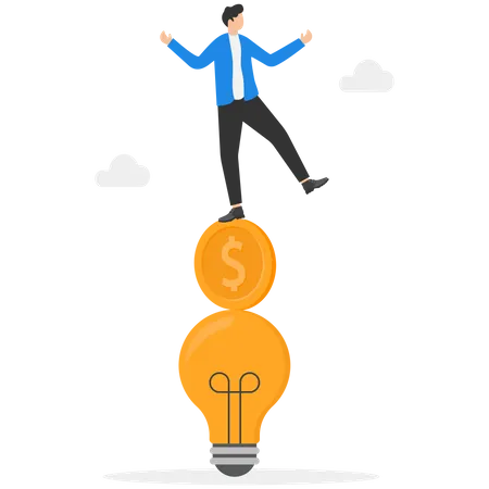 Idea to make money  Illustration