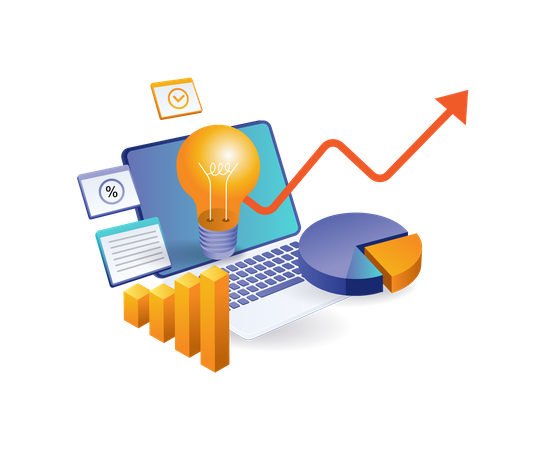 Ideas para desarrollar un negocio de inversión.  Ilustración