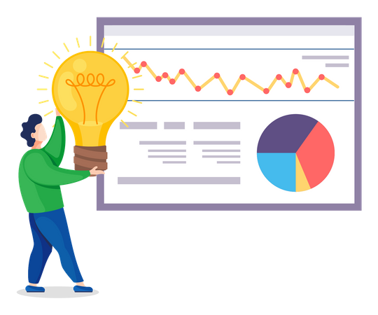 Idée d'analyse commerciale  Illustration