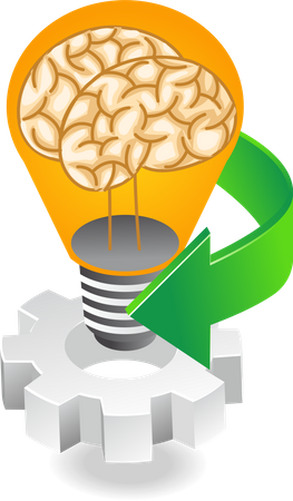 Idée de brainstorming  Ilustración
