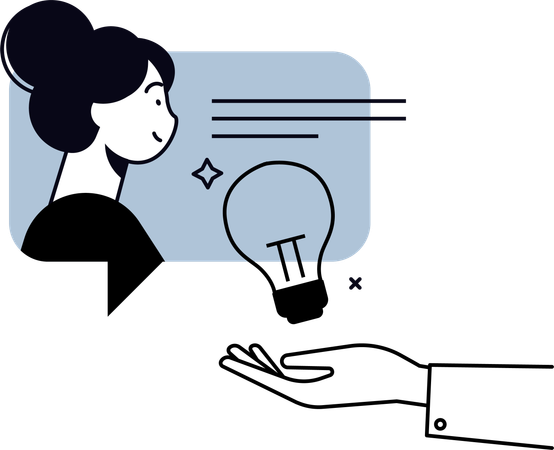 Idée de partage entre employés Illustration