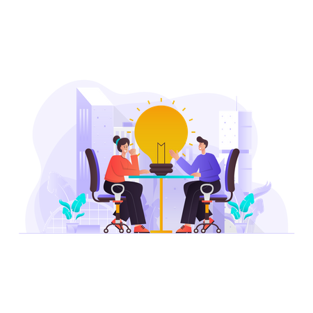 Idée de startup  Illustration