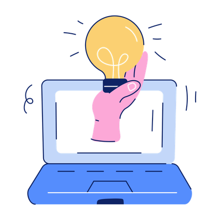 Idée en ligne  Illustration