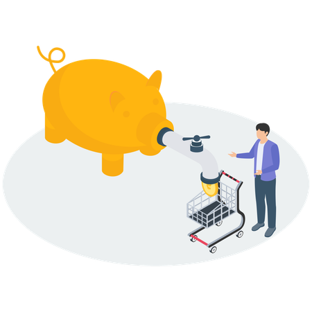 Idées d'affaires pour gagner de l'argent  Illustration