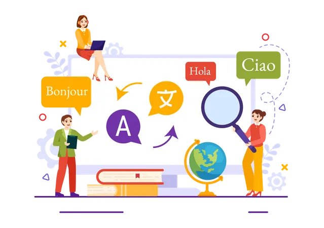 Traducir idioma  Ilustración