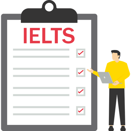 IELTS international english language testing system  イラスト