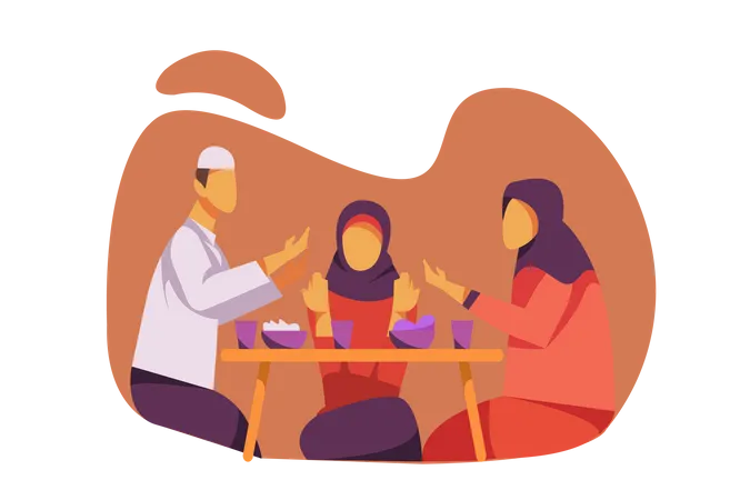 Iftar party  Illustration