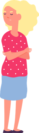 Ignoring Girl  イラスト