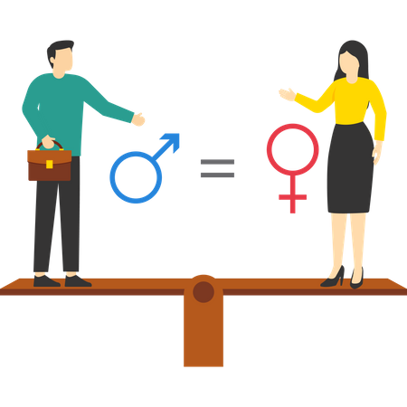 Igualdade de gênero  Ilustração