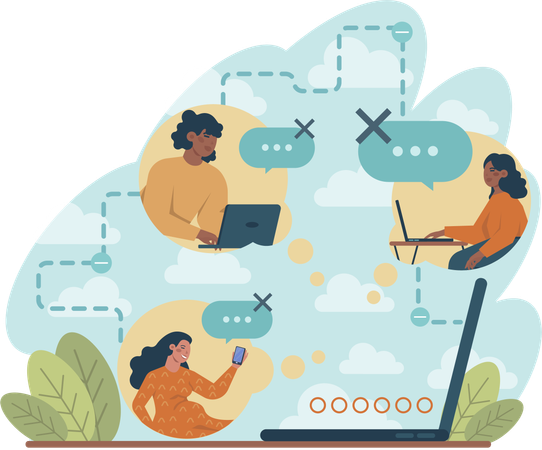 Il n'y a pas de connexion Internet  Illustration