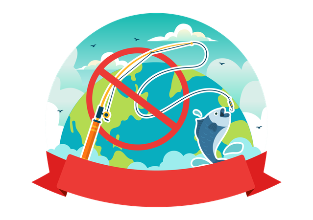 Illegal Fishing Prevention  Illustration