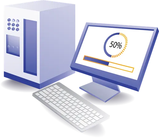 Illustration de la maintenance des mises à jour des applications informatiques  Illustration