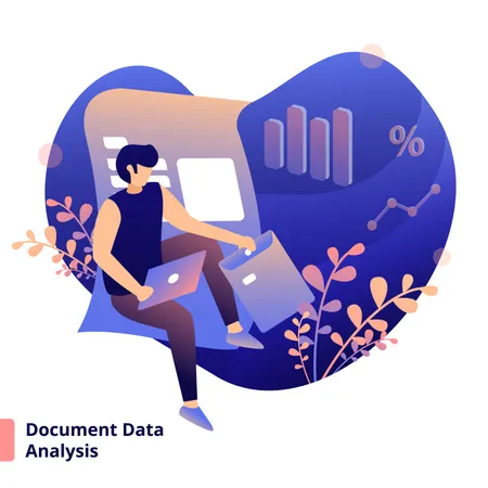 Illustration Document Data Analysis  Illustration