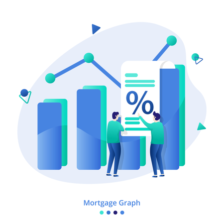 Illustration Mortgage Graph  Illustration