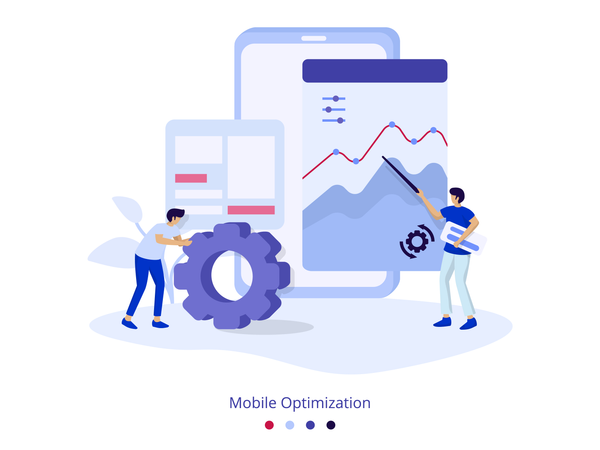 Illustration Optimisation mobile  Illustration