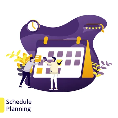 Illustration Schedule Planning  Illustration