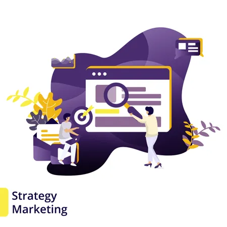 Illustration Strategie Marketing  Illustration