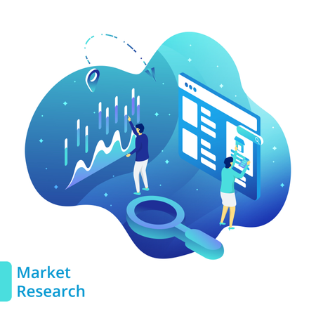 Illustrazione Ricerche di mercato  Illustration