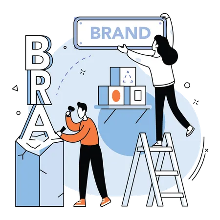 Image de marque d'entreprise  Illustration