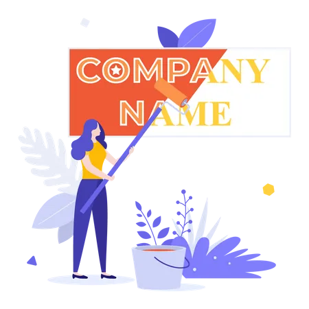 Image de marque d'entreprise  Illustration