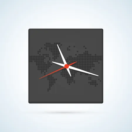Image of a wall clock  Illustration