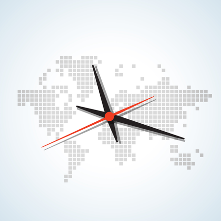 Image of a wall clock  Illustration