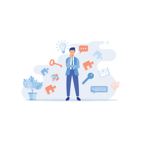 Imaginative Logical And Structural Thinking  Illustration