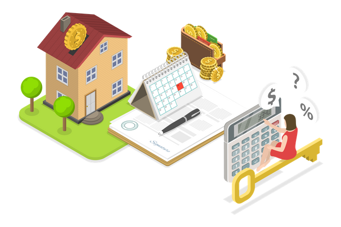 Immobilieninvestition  Illustration