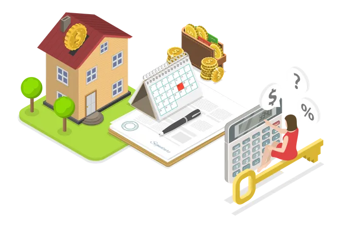 Immobilieninvestition  Illustration